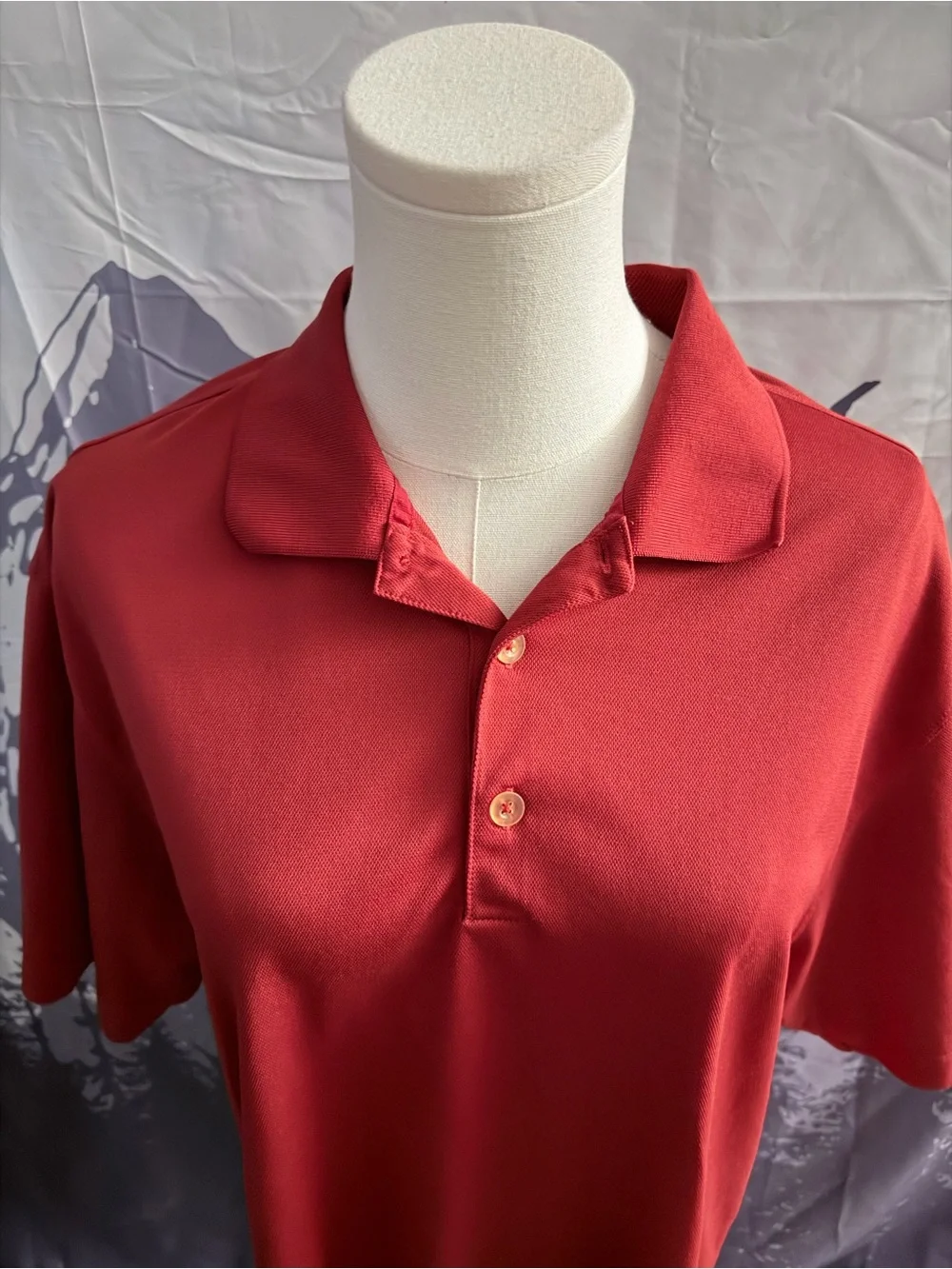 Nike Golf Dri-FIT Rust Red Short Sleeve Polo Shirt